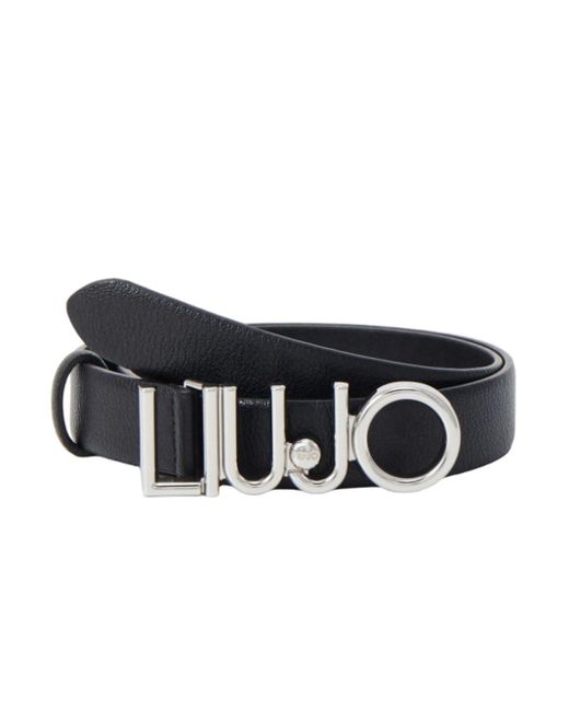 LIU JO Cintura con fibbia logata 115 Cm H3cm Non definito 22222 NERO XXL di Liu Jo in Black