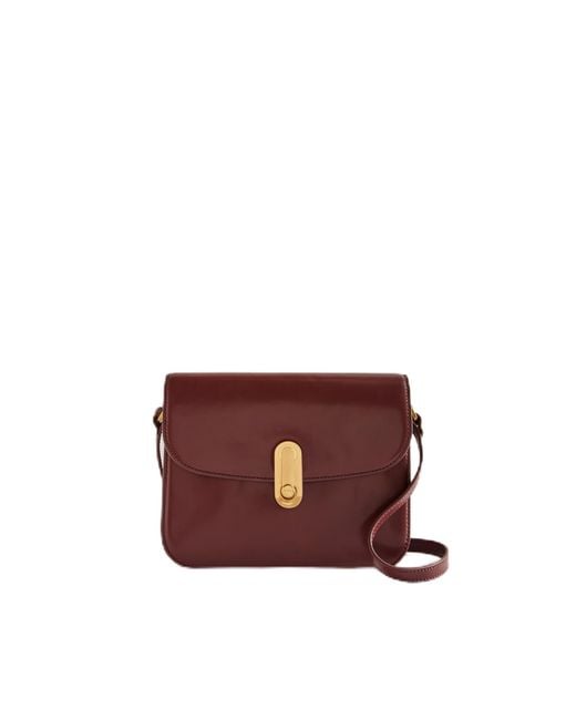 Ted Baker Purple Kkayli-polished Leather Satchel Bag