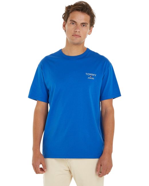 Tommy Hilfiger T-Shirt Kurzarm Rundhalsausschnitt in Blue für Herren