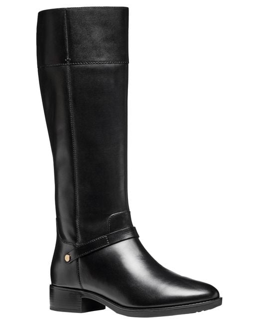 Geox Black D Felicity Knee High Boot