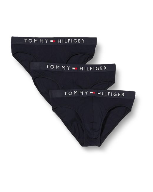 Tommy Hilfiger 3er Pack Slips Brief Unterwäsche in Blue für Herren