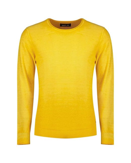 Replay Yellow Uk2656.000.g20784a Sweater for men