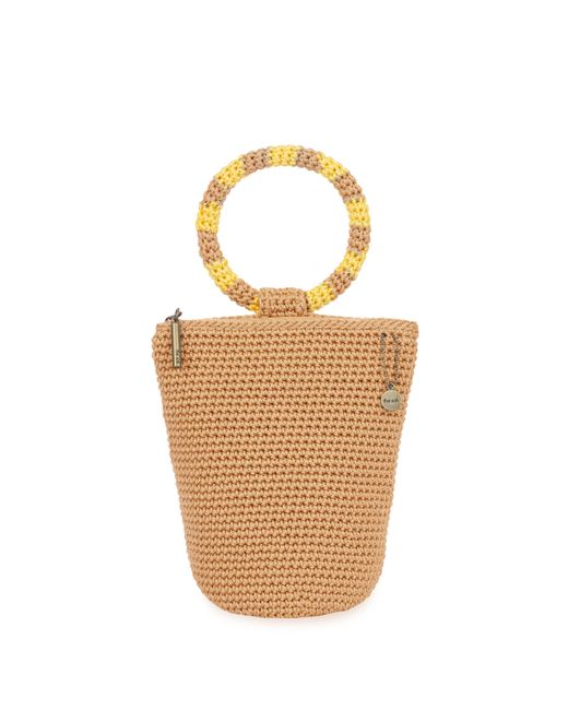The Sak Multicolor Ayla Ring Handle Pouch In Crochet