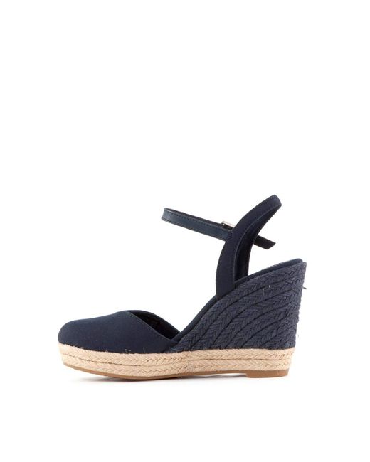 Chaussures Semelles Compensées Espadrilles Talon Compensé Tommy Hilfiger en coloris Blue