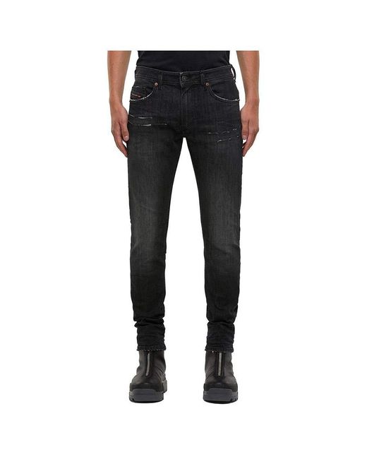DIESEL Black Thommer-x L.30 Pantaloni Jeans for men