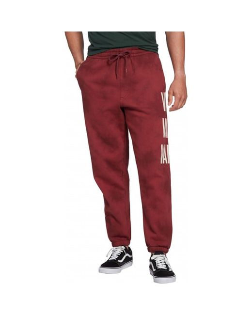 Joggers with red vans cheap