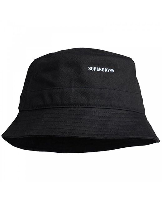 Gwp Code Bucket Hat Superdry de color Black