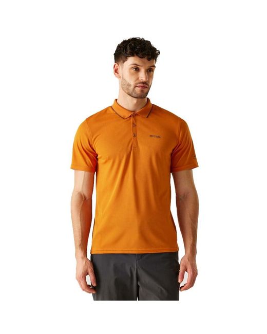 Regatta Orange Maverik V S Polo Shirt for men