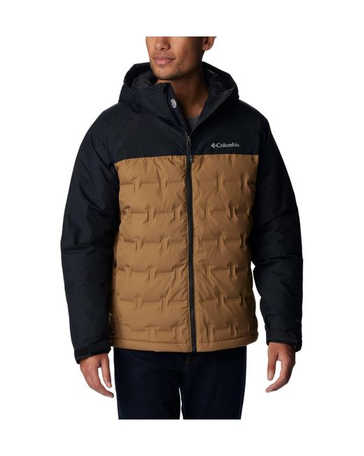 Columbia Black Grand Trek Ii Down Hooded Jacket for men