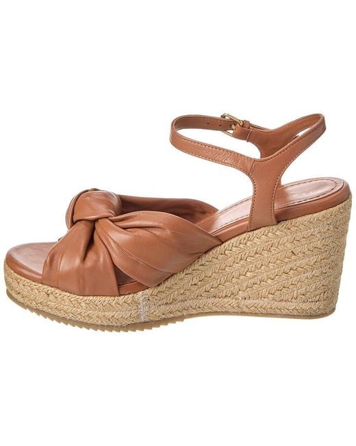 Ted Baker Brown Taymin Leather Wedge Sandal