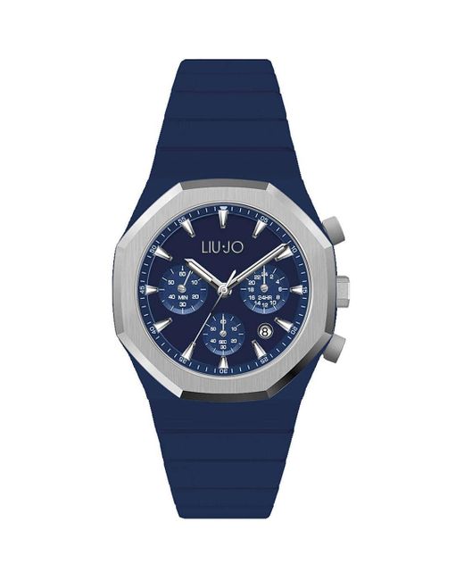 Liu Jo Yatch Chrono TLJ2379 Cronografo da uomo con cassa in resina blu e cinturino in silicone di Liu Jo in Blue da Uomo