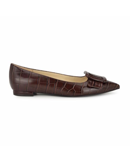 Nine West Brown Jesike Flat