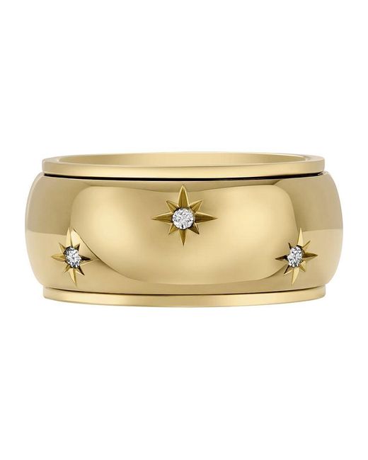 Fossil Natural Sadie Gold-tone Stainless Steel Ring