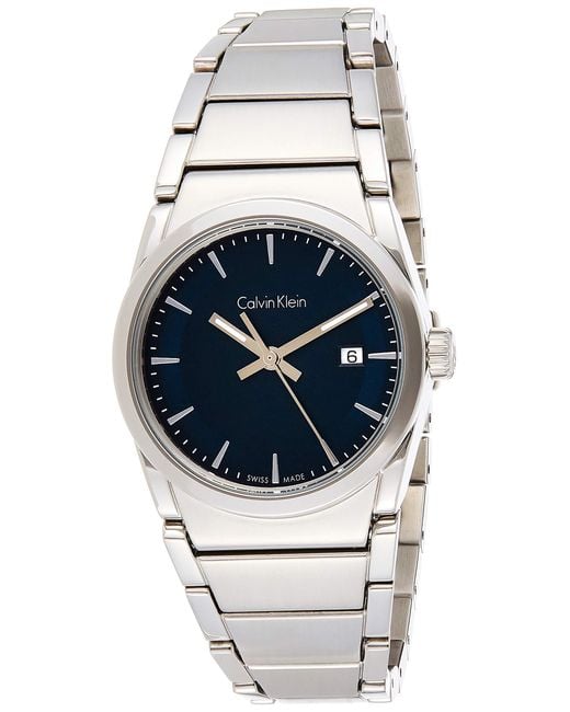 Orologio Analogico Quarzo Uomo con Cinturino in Acciaio Inox K6K3314L di Calvin Klein in Gray