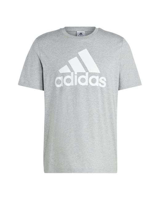 Adidas Essentials Big Logo T-shirts in het Gray voor heren