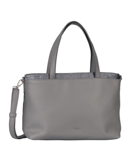 Gabor Gray Bags Noara Shopper Umhängetasche Reißverschluss Mittelgroß Grau