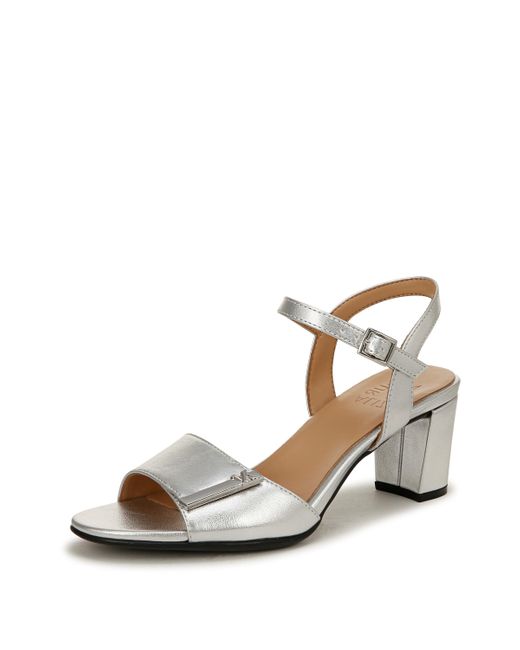 Naturalizer Women's Natural S Bristol Heeled Sandal Silver With