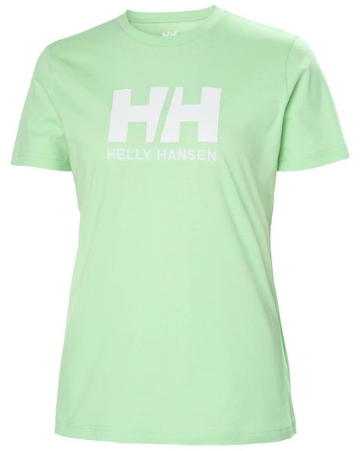 W HH Logo T-Shirt SS Tshirt di Helly Hansen in Green