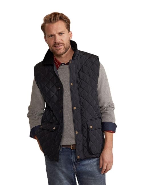 Mountain Warehouse Hinter Berwick Mens Quilted Padded Gilet Black Xs for men