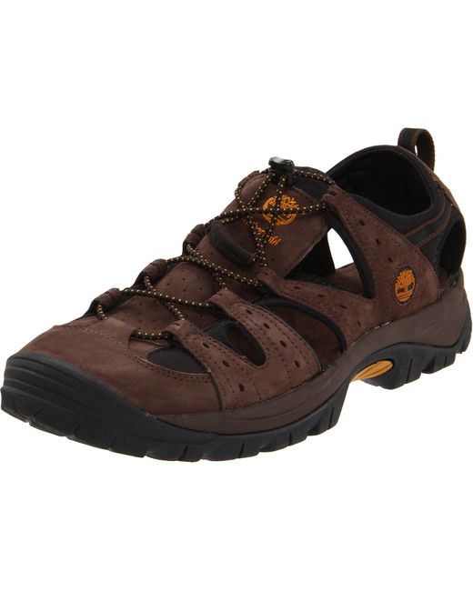 Sandalias de Cuero Nobuck para Timberland de hombre de color Brown