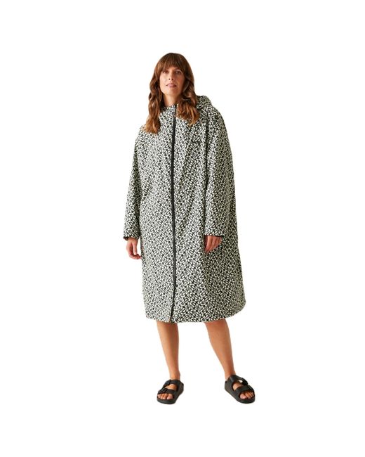Regatta Green Orla Kiely Wickelmantel mit kräftigem Muster