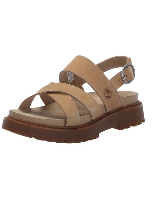 Timberland Natural Clairemont Way Cross-strap Sandal