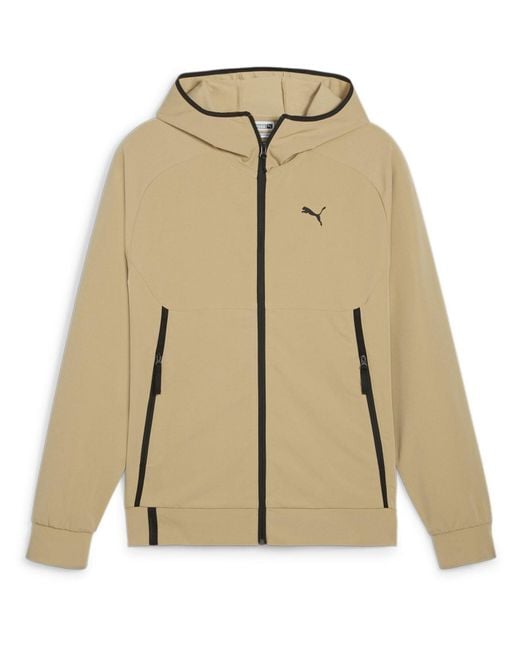 PUMA Natural S Tech Track Jacket Woven Tracksuit Tan L for men