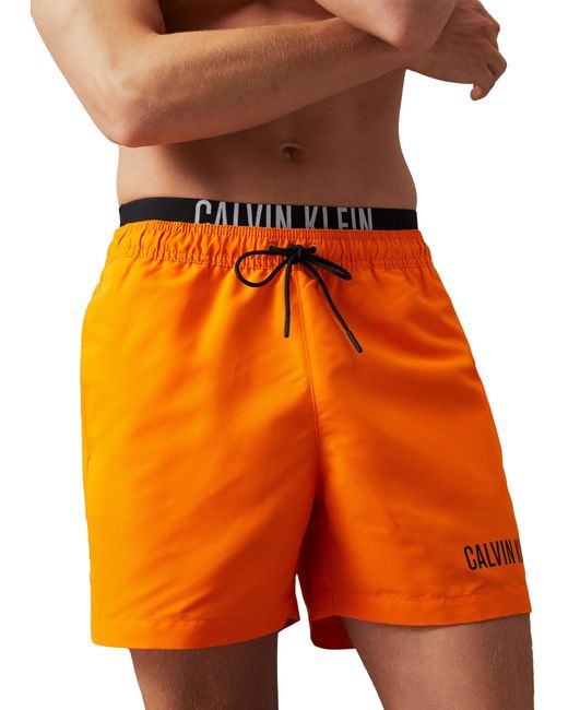 Medio Doble WB Traje de baño Calvin Klein de hombre de color Orange