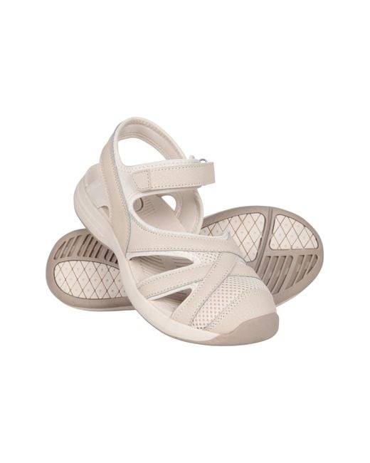 Mountain Warehouse White Lightweight Ladies Shoes With Touch Strap Fastening & Phylon Midsole - Summer