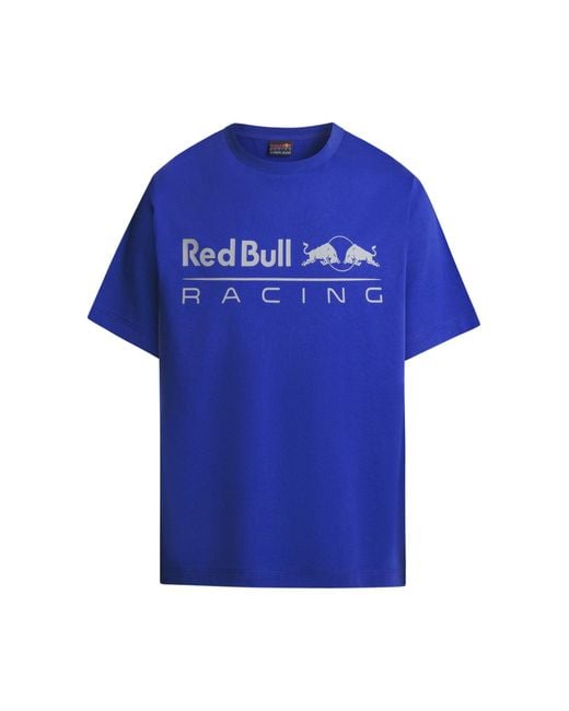 Pepe Jeans Blue Red Bull Racing X Rbr Logo Driver Tee T-shirt for men