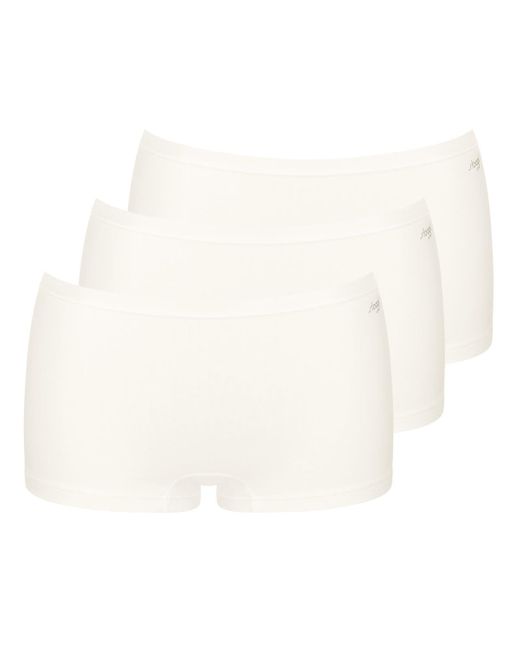 Sloggi Go Daily Cotton Short 3p Zijde Wit in het White