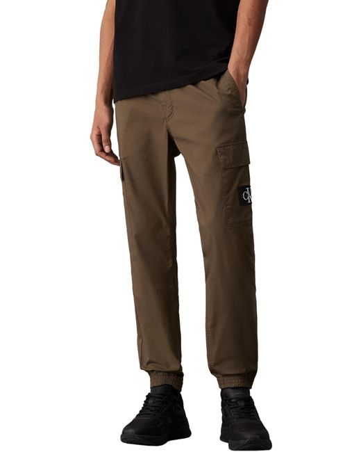 Jeans Uomo SKINNY CARGO J30J326438 di Calvin Klein in Black da Uomo