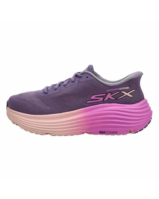 Skechers Purple Max Cushioning Endeavour Hallandale Hands Free Slip-ins Sneaker