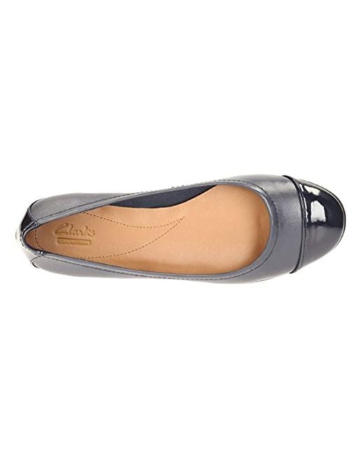 Clarks Ballet Flats Pumps Shoes Atomic Haze Navy Combi Leather in Blue Lyst UK
