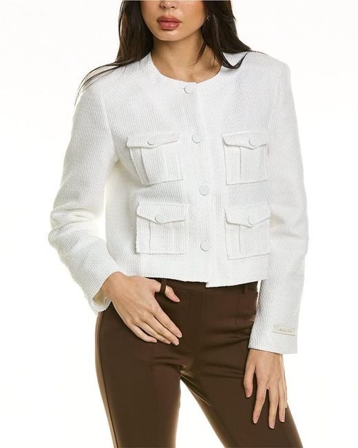 Ted baker white jacket sale