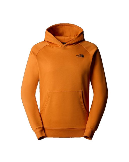 The North Face Orange Raglan Redbox Hooded Sweatshirt Desert Rust Xxl for men