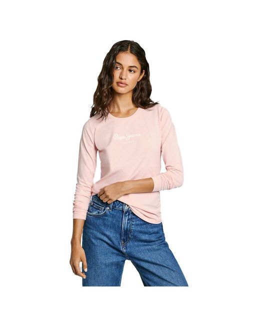 Pepe Jeans Blue New Virginia Ls N T-shirt
