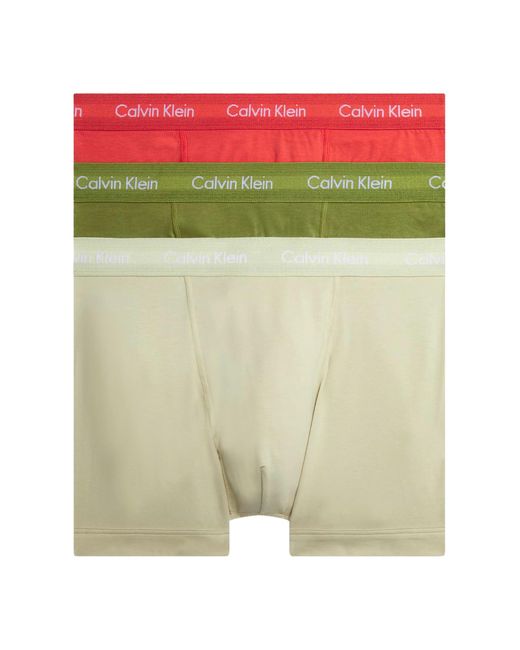 Calvin Klein Green Trunk 3pk Trunks for men