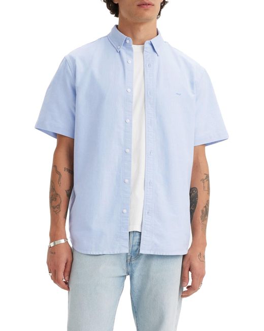 Levi's Ss Authentic Overhemd Met Button-down-kraag in het Blue voor heren