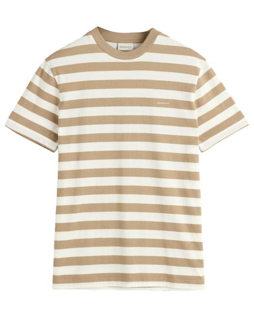 Gant Natural Stripe Ss T-shirt for men