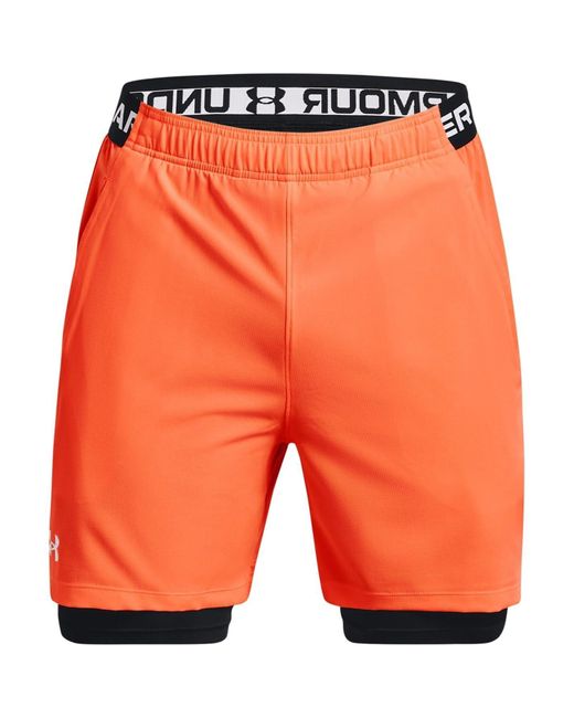 Under Armour S Vanish Woven 2in1 Shorts Orange L for men