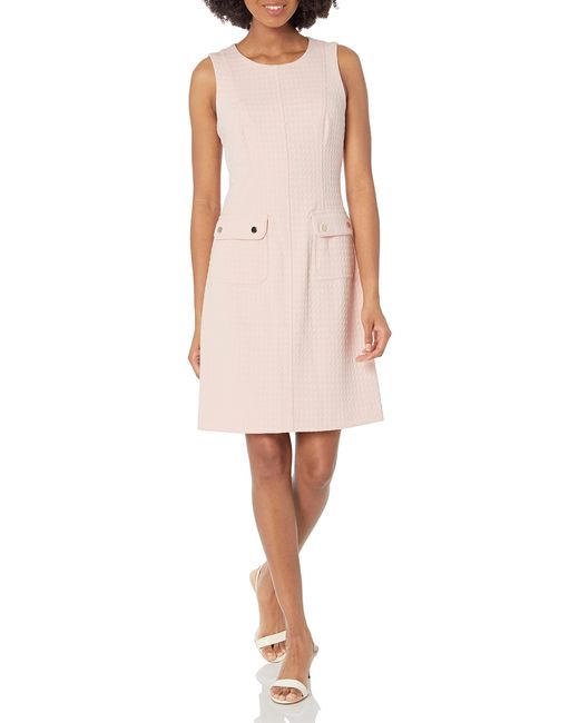 Tommy Hilfiger Pink Mini Jacquard Pocket Knit Dress