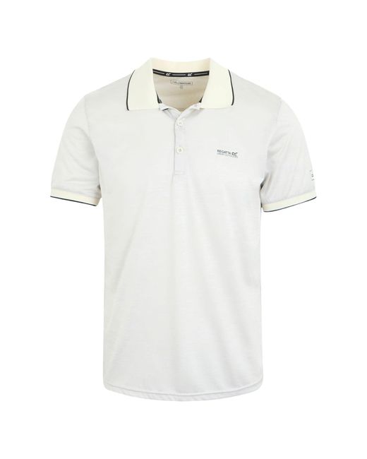 Regatta Shirt Kurzarmshirt Funktionsshirt Poloshirt Remex II in White für Herren