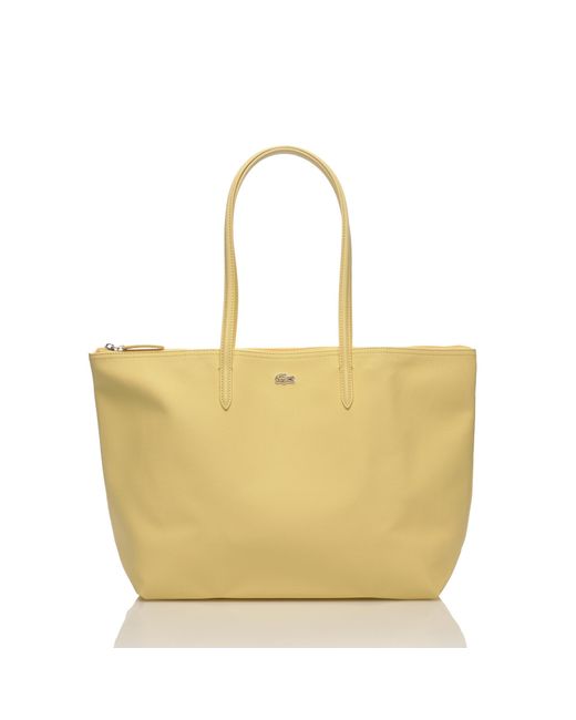 Lacoste L.12.12 Concept L Shopping Bag Jaune 107 in het Yellow