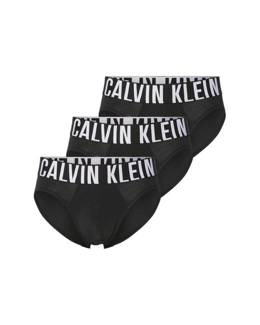 Calvin Klein Black Intense Power Hip Briefs for men