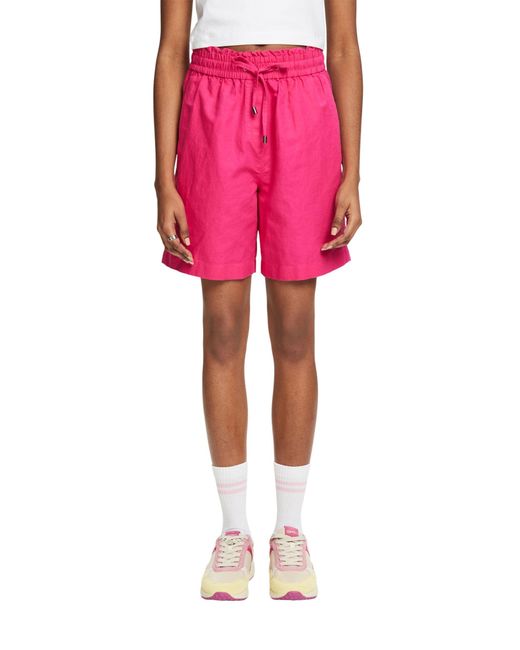 044ee1c337 Pantalones Cortos Esprit de color Pink