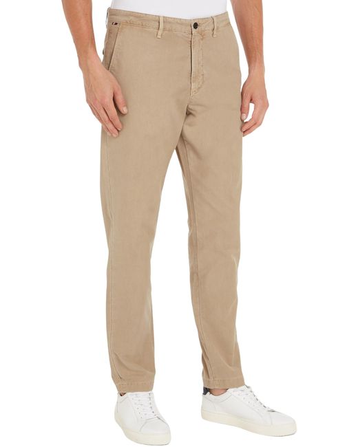 Tommy Hilfiger Natural Chino Chelsea Gabardine Gmd Mw0mw33913 Woven Pants for men