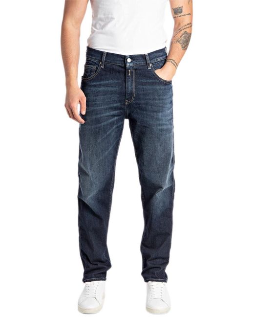 Replay Jeans Sandot Tapered-Fit aus Comfort Denim in Blue für Herren