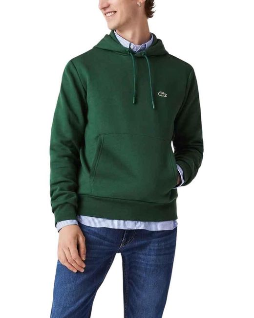 Lacoste Sweatshirt Classic Fit in het Green voor heren