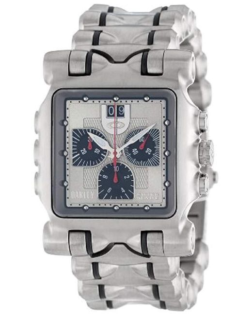 Oakley Metallic 10-194 Minute Machine Titanium Bracelet Edition Titanium Chronograph Watch for men